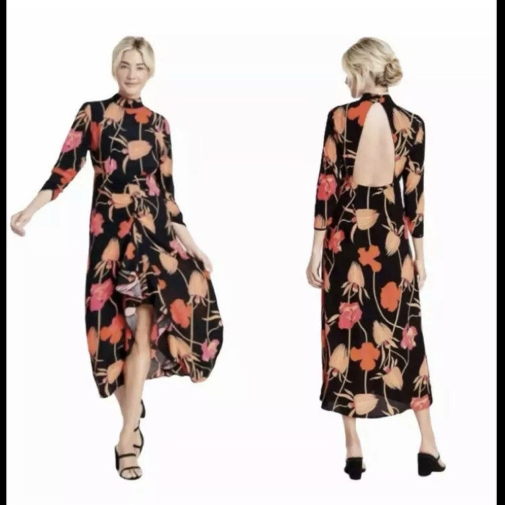 Rixo for Target NWT Midi Open Back Dress